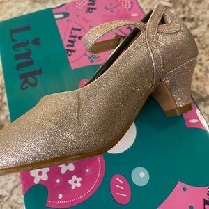 Glittery Gold Girls Shoes